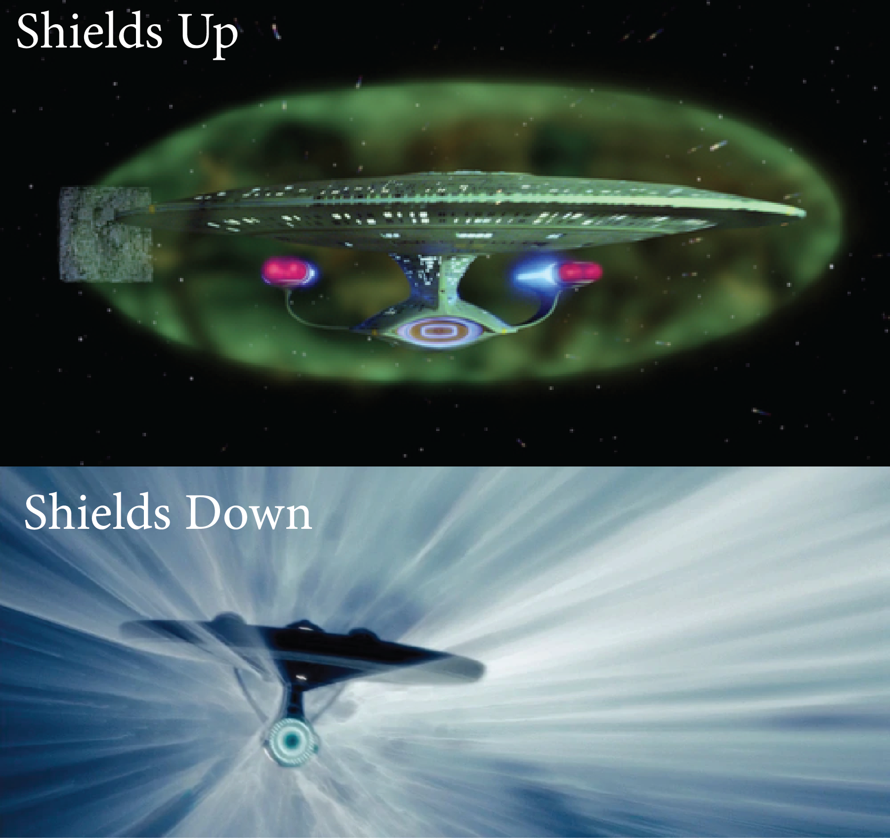 Shields Up, Shields Down